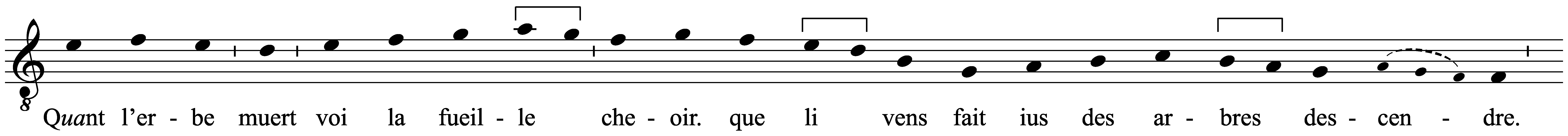Work musical notation